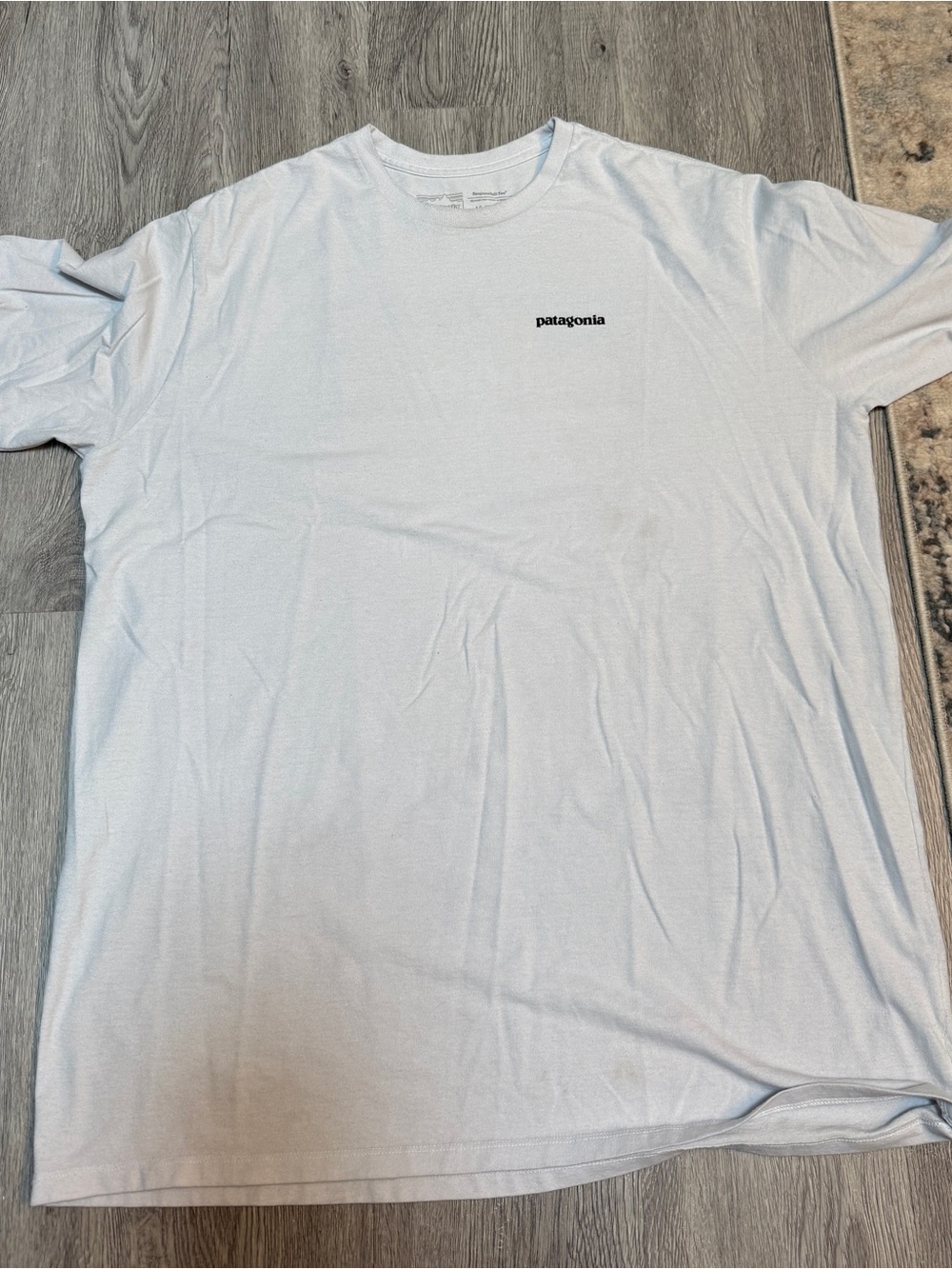 Patagonia Responsibili-Tee Long Sleeve Shirt Mens XXL White Regular Fit